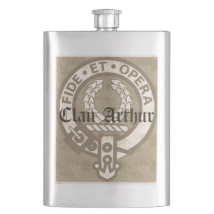 Clan Arthur Antique Hip Flask