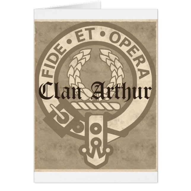 Clan Arthur Crest Badge Antique (Front)