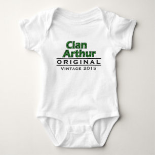 Clan Arthur Vintage Customise Your Birthyear Baby Bodysuit