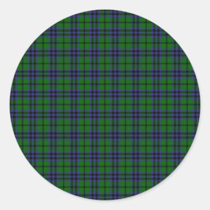 Clan Austin Tartan Classic Round Sticker