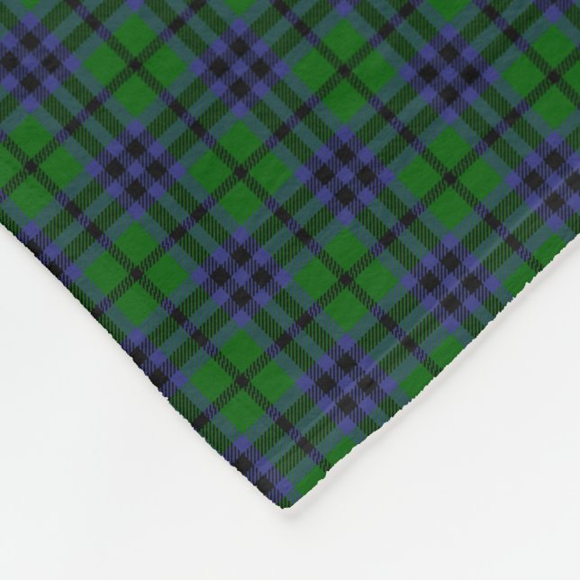 Clan Austin Tartan Fleece Blanket (Corner)