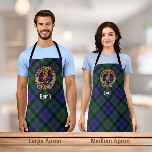 Clan Baird Crest over Tartan Apron (Creator Uploaded)