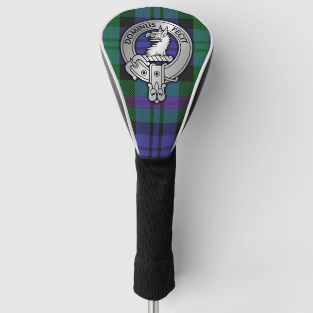 Clan Baird Crest & Tartan Golf Head Cover (Front)