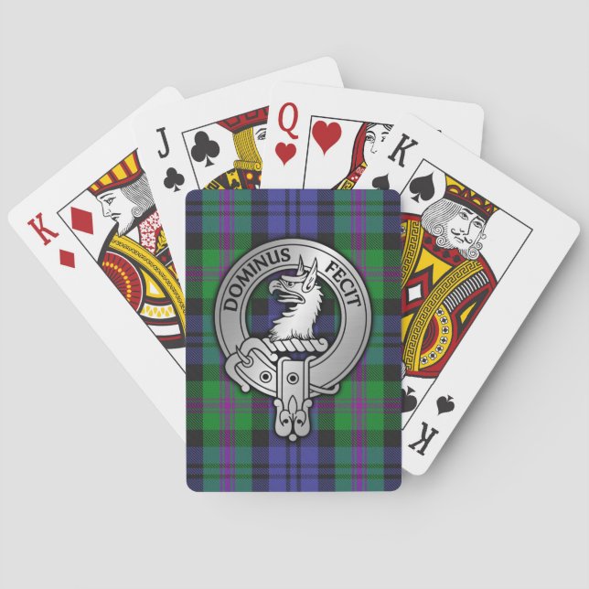 Clan Baird Crest & Tartan Playing Cards (Back)