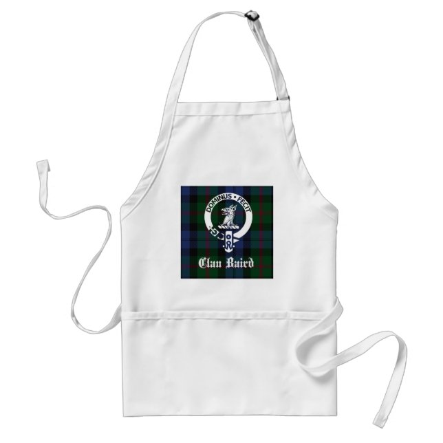 Clan Baird Crest Tartan Standard Apron (Front)