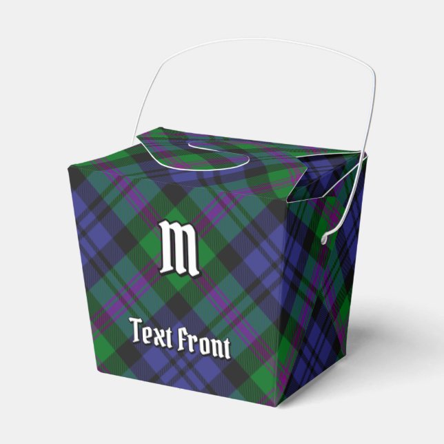 Clan Baird Tartan Favour Box (Front Side)
