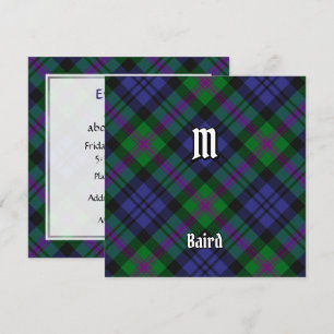 Clan Baird Tartan Invitation