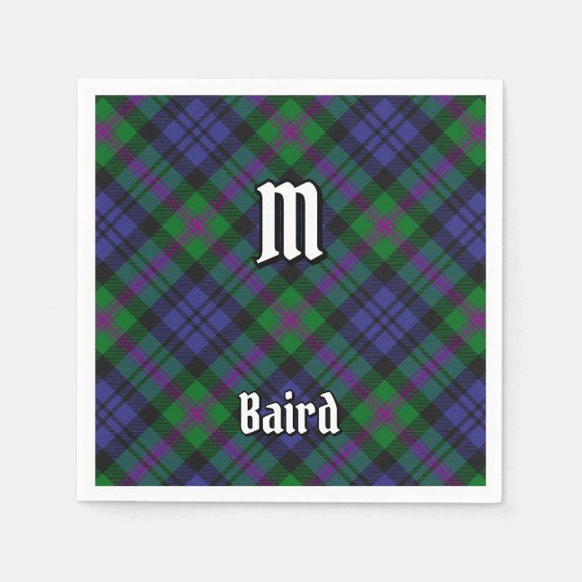 Clan Baird Tartan Napkin (Front)