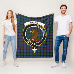 Clan Baird Tartan Plaid Fleece Blanket
