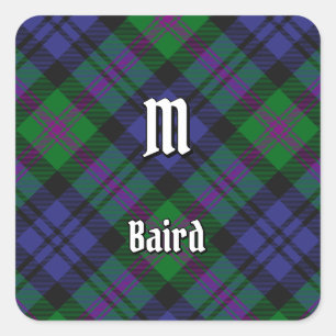 Clan Baird Tartan Square Sticker