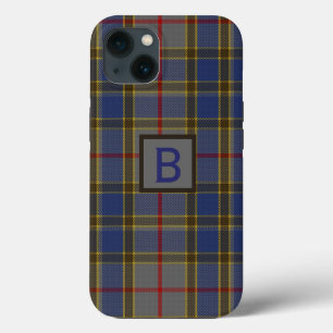 Clan Balfour Plaid Monogrammed iPhone 13 Case