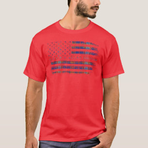 Clan Balfour Scottish tartan US flag kilt Scotland T-Shirt