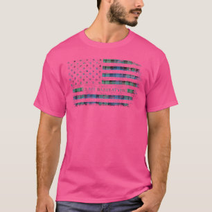Clan Bannatyne Scottish tartan US flag kilt Scotla T-Shirt