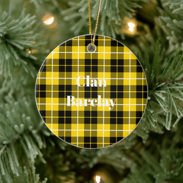 Clan Barclay Dress Modern Tartan Ceramic Tree Decoration (Tree)