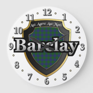 Clan Barclay Tartan Scottish Dream Clock