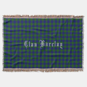 Clan Barclay Tartan Throw Blanket