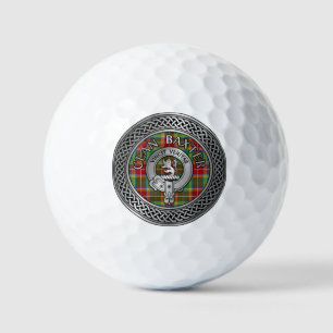 Clan Baxter Crest & Tartan Knot Golf Balls