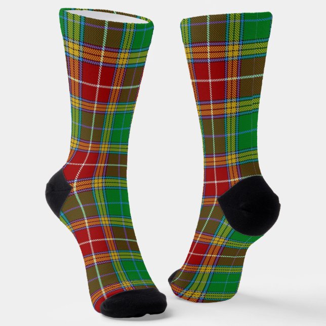 Clan Baxter Tartan Socks (Angled)