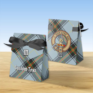 Clan Bell Crest over Tartan Favour Box