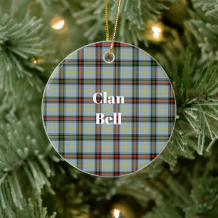 Clan Bell Tartan Ceramic Tree Decoration