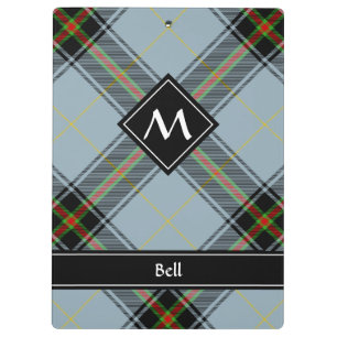 Clan Bell Tartan Clipboard