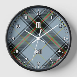 Clan Bell Tartan Clock