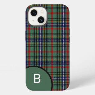 Clan Bisset Plaid Monogrammed iPhone 13 Case