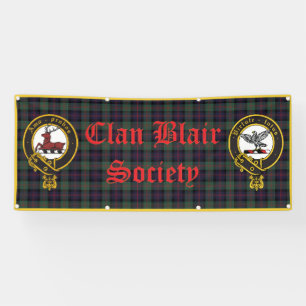 Clan Blair Banner Tartan Background