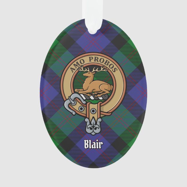 Clan Blair Crest Ornament (Front)