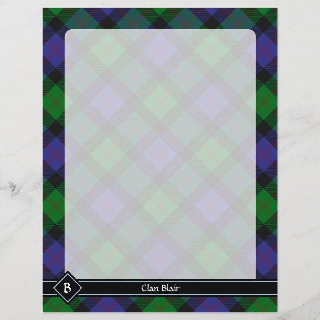 Clan Blair Tartan Flyer (Front)