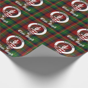 Clan Boyd Crest Badge & Tartan Wrapping Paper