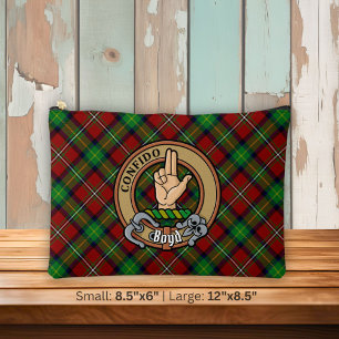 Clan Boyd Crest over Tartan Accessory Pouch