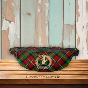 Clan Boyd Crest over Tartan Bum Bags