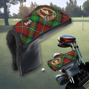 Clan Boyd Crest over Tartan Golf Head Cover