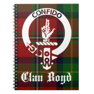 Clan Boyd Crest Tartan Notebook
