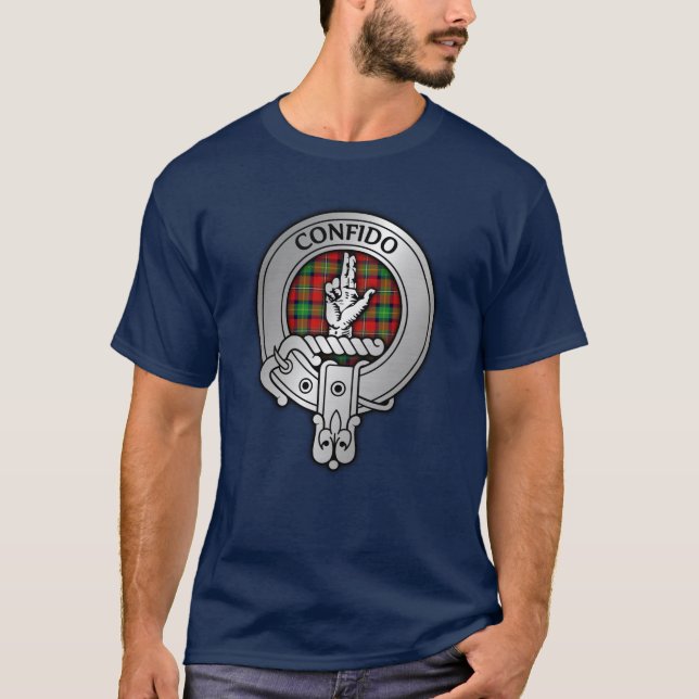Clan Boyd Crest & Tartan T-Shirt (Front)