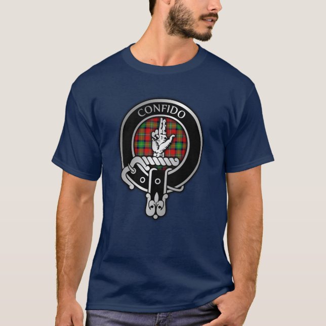 Clan Boyd Crest & Tartan T-Shirt (Front)