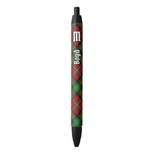 Clan Boyd Tartan Black Ink Pen
