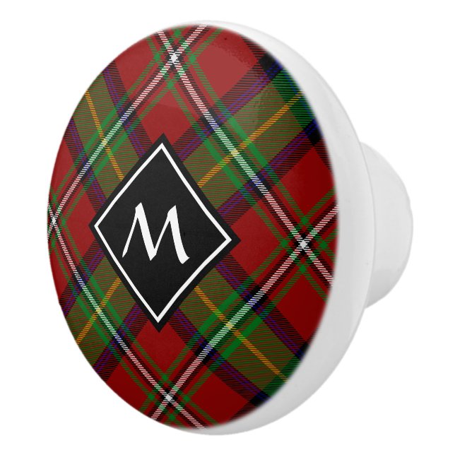 Clan Boyd Tartan Ceramic Knob (Right)
