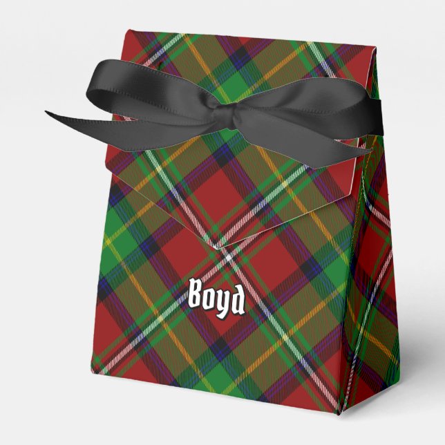 Clan Boyd Tartan Favour Box (Front Side)