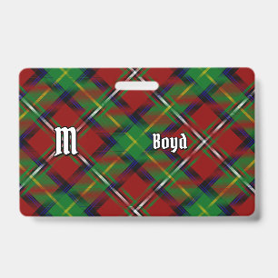 Clan Boyd Tartan ID Badge