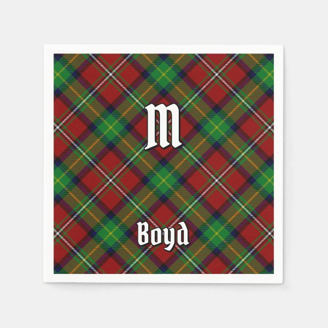 Clan Boyd Tartan Napkin (Front)