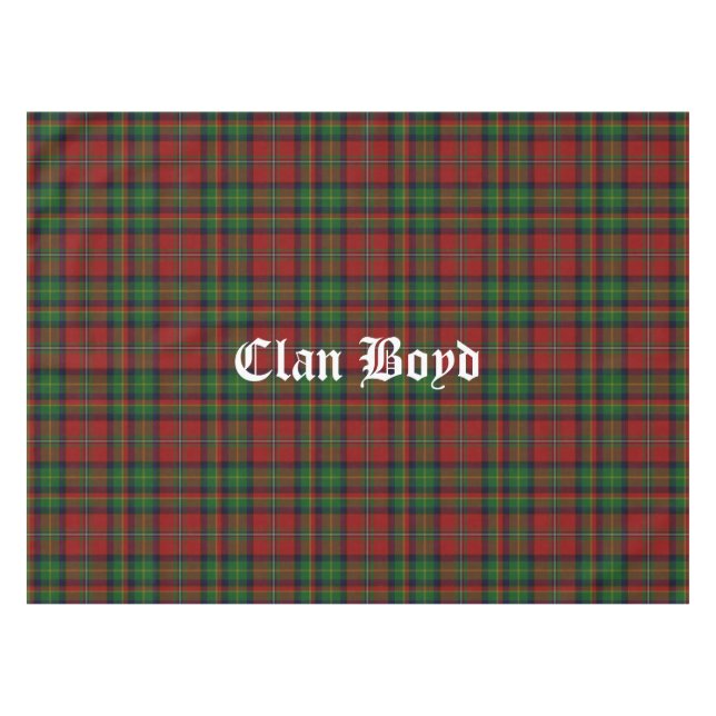 Clan Boyd Tartan Tablecloth (Front (Horizontal))
