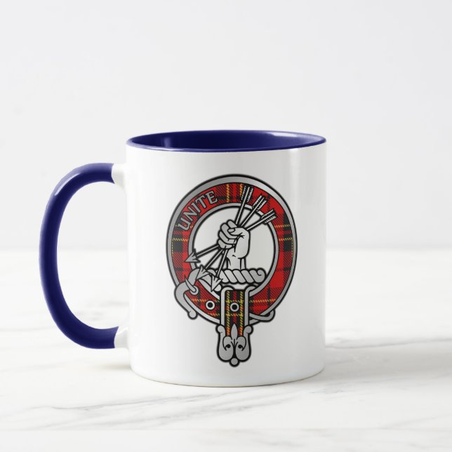 Clan Brodie Crest & Tartan Mug (Left)