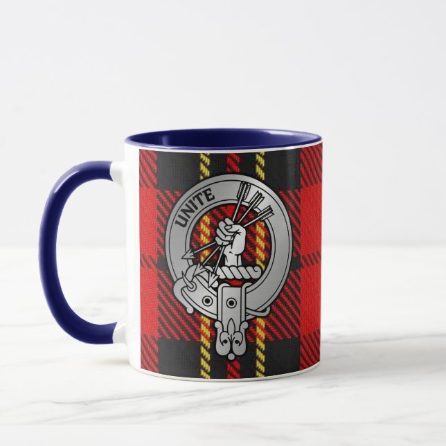 Clan Brodie Crest & Tartan Mug (Left)