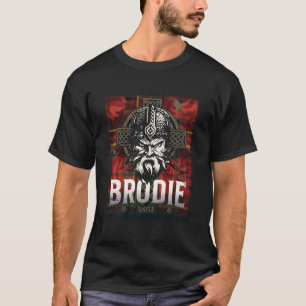 Clan Brodie Scottish Surname Tartan And Motto T-Shirt