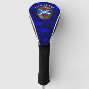 Clan Brodie Tartan Knot & Flag Golf Head Cover
