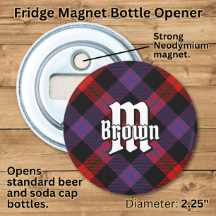 Clan Brown Tartan Bottle Opener