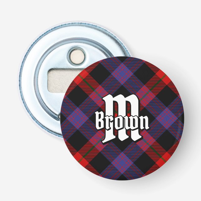 Clan Brown Tartan Bottle Opener (Front)