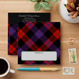 Clan Brown Tartan Envelope